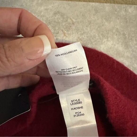 Lucky Brand Burgundy Wool Beret - Picture 9 of 9
